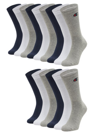 15 Paar Champion Crew Socken Gr. 35 - 46 Unisex Tennissocken U24558