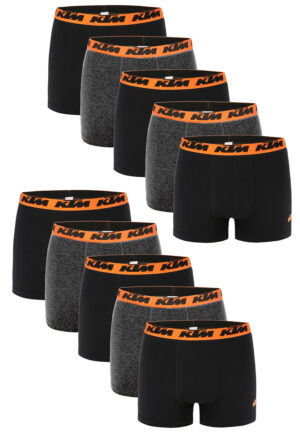 KTM by FREEGUN Boxershorts für Herren Unterwäsche Pant Men´s Boxer 10 er Pack