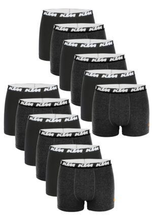 KTM by FREEGUN Boxershorts für Herren Unterwäsche Pant Men´s Boxer 12 er Multipa...