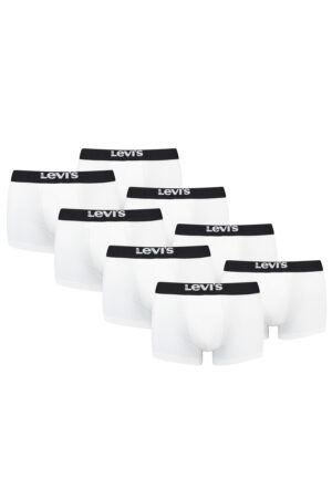 Levi's Solid Basic Herren Boxershorts Unterwäsche aus Bio-Baumwolle im 8er Pack