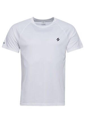 Superdry Herren Train Active SS Tee T-Shirt MS311338A weiss
