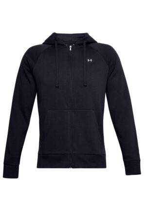 Under Armour Rival Fleece Hoodie Full Zip Herren Sweatjacke 1357111 schwarz