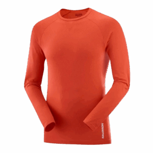 SALOMON SENSE LS TEE HERREN Herren Rot XL