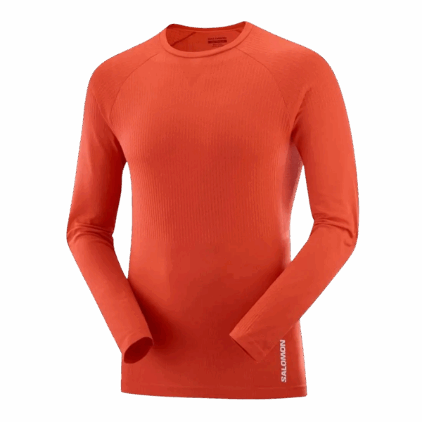 SALOMON SENSE LS TEE HERREN Herren Rot XL