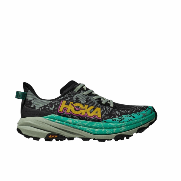 HOKA SPEEDGOAT 6 Trailschuhe Damen BLACK / ALOE B (normal) 39 1/3