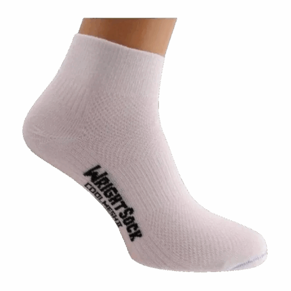 WRIGHTSOCK COOLMESH LL QUARTER LAUFSOCKEN Unisex white M / 37-41.5