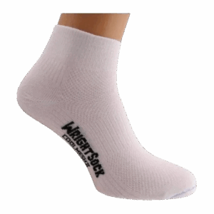 WRIGHTSOCK COOLMESH LL QUARTER LAUFSOCKEN Unisex white L / 42-46