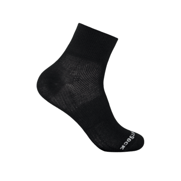 WRIGHTSOCK COOLMESH LL QUARTER LAUFSOCKEN Unisex black L / 42-46