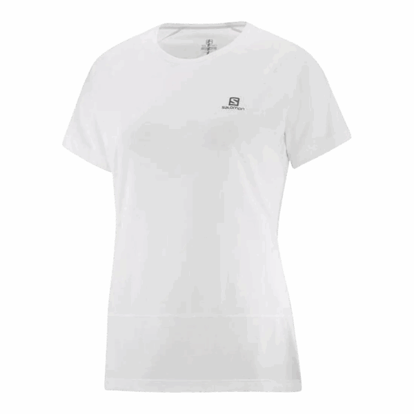 SALOMON T-SHIRT CROSS RUN SS TEE Damen Weiß L