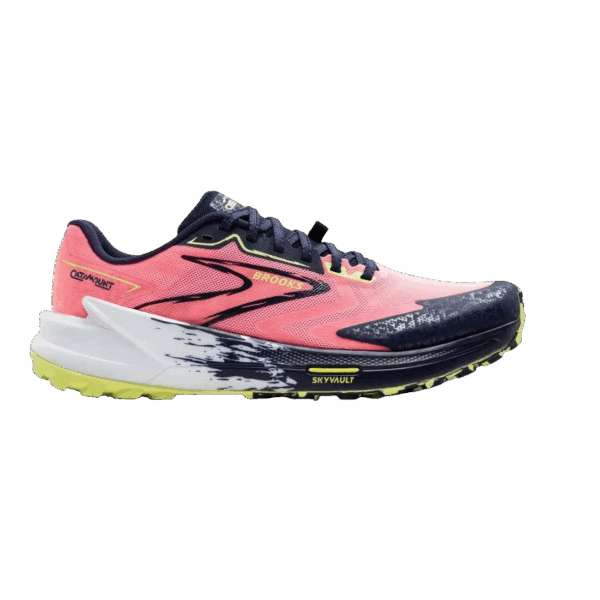 BROOKS CATAMOUNT 3 Trailschuhe Damen Pink/Peacoat/Sunny Lime B (normal) 38