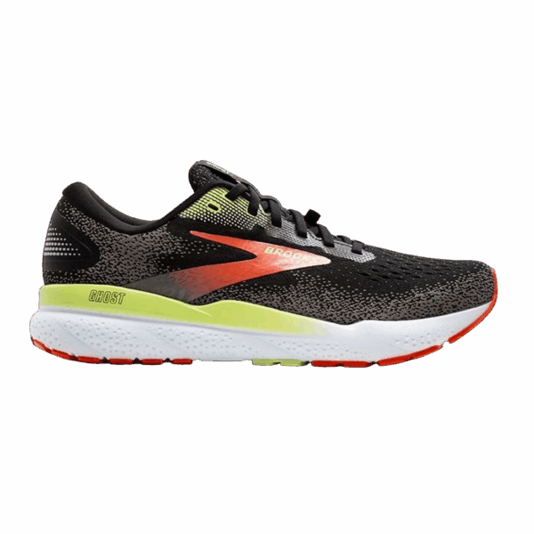 BROOKS GHOST 16 GTX Laufschuhe Herren Black/Mandarin Red/Green Weite D Gr. 44