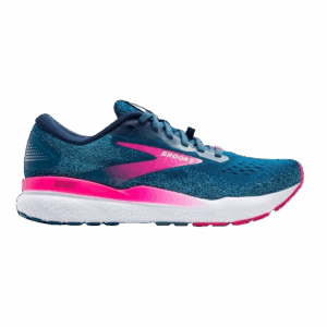 BROOKS GHOST 16 GTX Laufschuhe Damen Moroccan Blue/Pink/Yellow Weite B Gr. 40