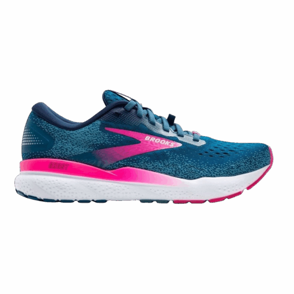 BROOKS GHOST 16 GTX Laufschuhe Damen Moroccan Blue/Pink/Yellow Weite B Gr. 40