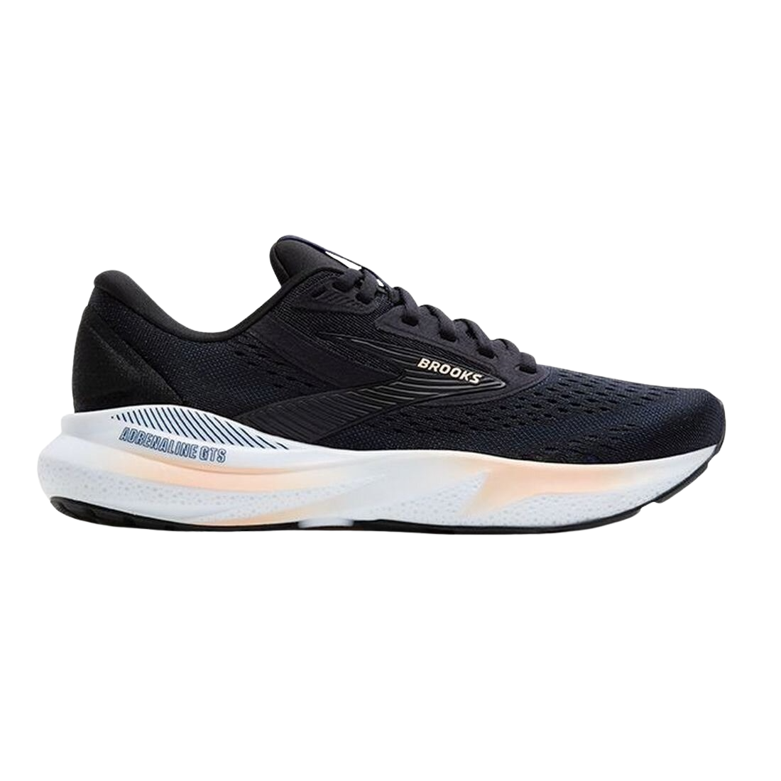BROOKS ADRENALINE GTS 24 Laufschuhe Damen Black/Peach/Peacoat B (normal) 43