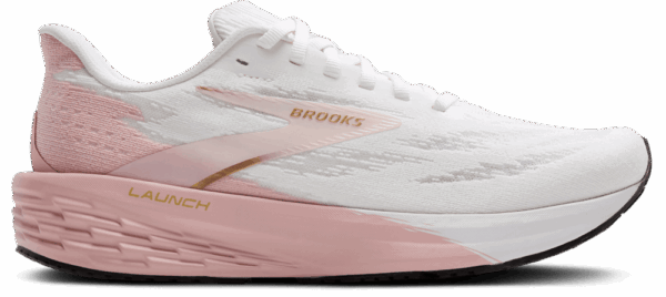 BROOKS LAUNCH 11 Laufschuhe Damen White/Gold/Pink B (normal) 38
