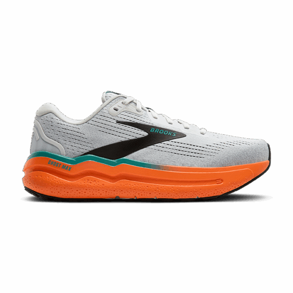 BROOKS GHOST MAX 2 Laufschuhe Herren Oyster/Orange/Teal D (normal) 47