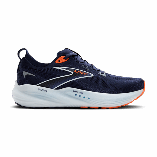 BROOKS GLYCERIN 22 Laufschuhe Herren Peacoat Blue/Ribbon Orange D (normal) 46