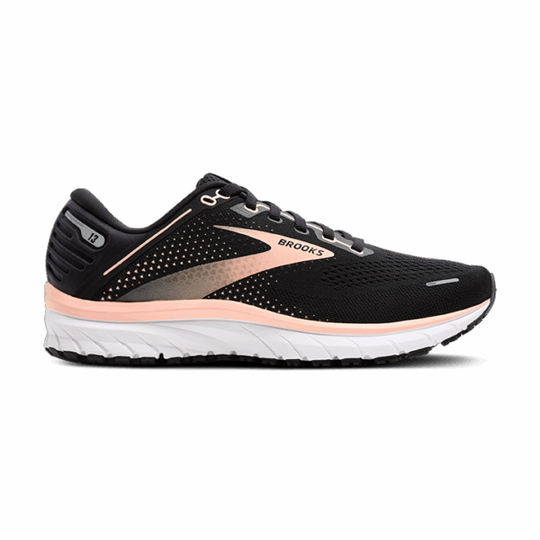 BROOKS DEFYANCE 13 Laufschuhe Damen Black/Peach/White 2A (schmal) 39