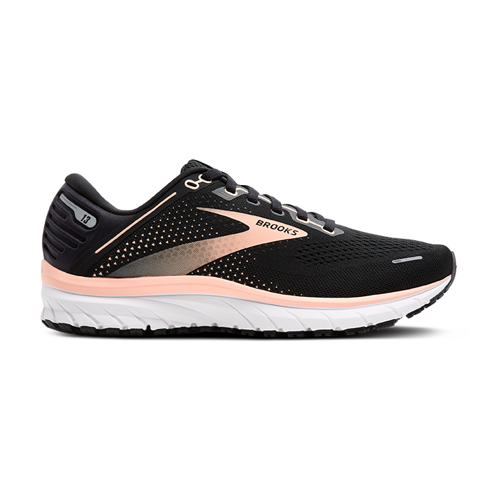 BROOKS DEFYANCE 13 Laufschuhe Damen Black/Peach/White 2A (schmal) 44,5 1 BROOKS DEFYANCE 13 Laufschuhe Damen Black/Peach/White 2A (schmal) 44