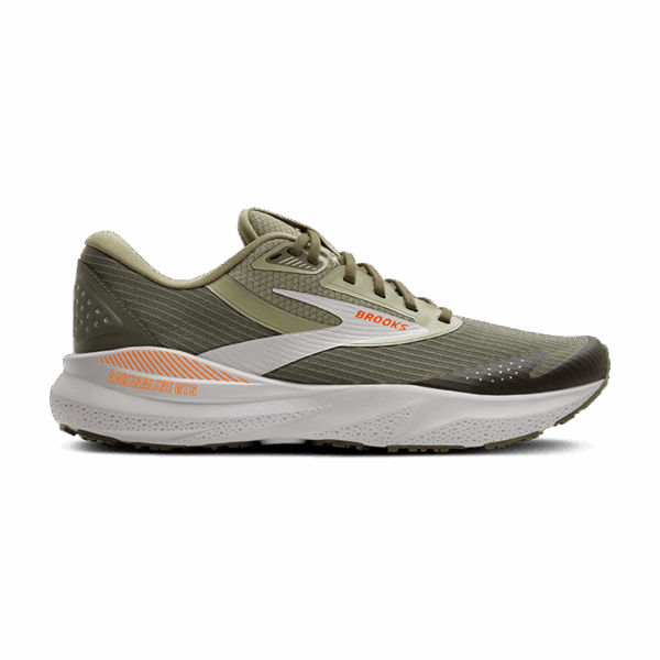 Brooks ADRENALINE GTS 24 WEATHERIZED Laufschuhe Herren Green/Gray/Orange D (normal) 40