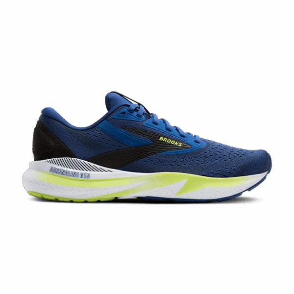 BROOKS ADRENALINE GTS 24 Herren Laufschuhe Navy Peony/Black/Acid Lime D (normal) 40
