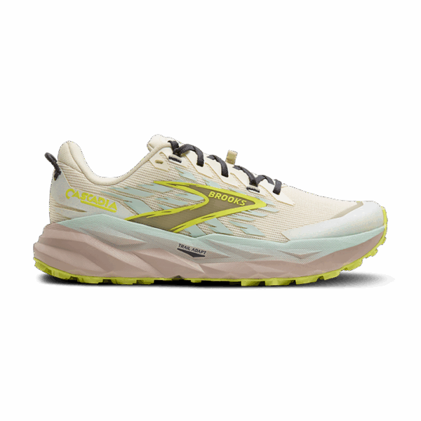 Brooks Cascadia 19 Trailschuhe Damen Coconut/Misty Blue/Ebony 36