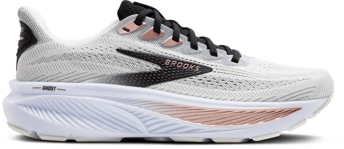 Brooks Ghost 17 Laufschuhe Damen White/Black/Rose Gold B (normal) 40 1 Brooks Ghost 17 Laufschuhe Damen White/Black/Rose Gold B (normal) 40