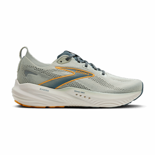 BROOKS GLYCERIN 22 Laufschuhe Herren Smoke/Stormy/Orange D (normal) 40