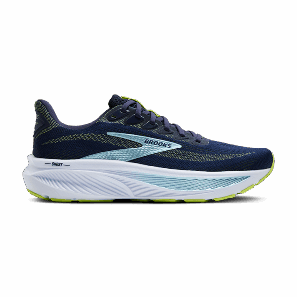 Brooks Ghost 17 Laufschuhe Herren Peacoat/Lime/Blue 2E (breit) 43