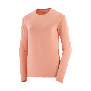 SALOMON SENSE LS TEE DAMEN Damen Rosa XL