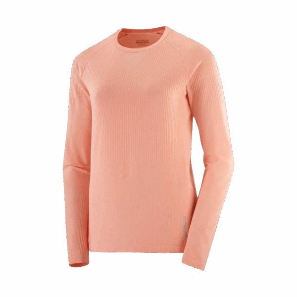 SALOMON SENSE LS TEE DAMEN Damen Rosa XL