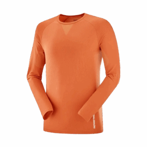 SALOMON SENSE LS TEE HERREN Herren Orange M