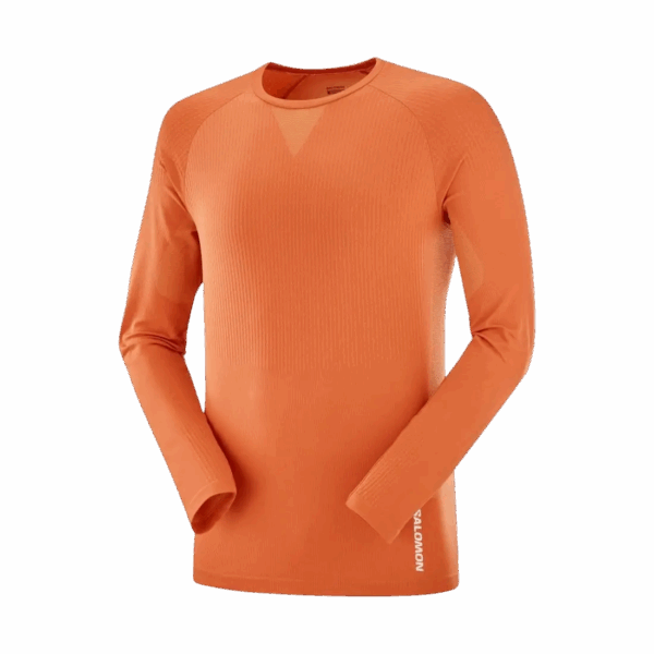 SALOMON SENSE LS TEE HERREN Herren Orange M