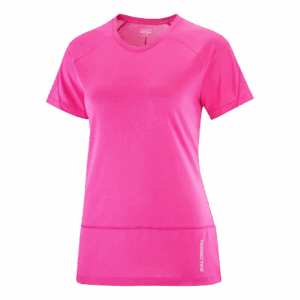 SALOMON CROSS RUN T-SHIRT Damen Pink XL