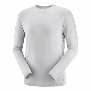 SALOMON CROSS RUN LS TEE Herren Grau S