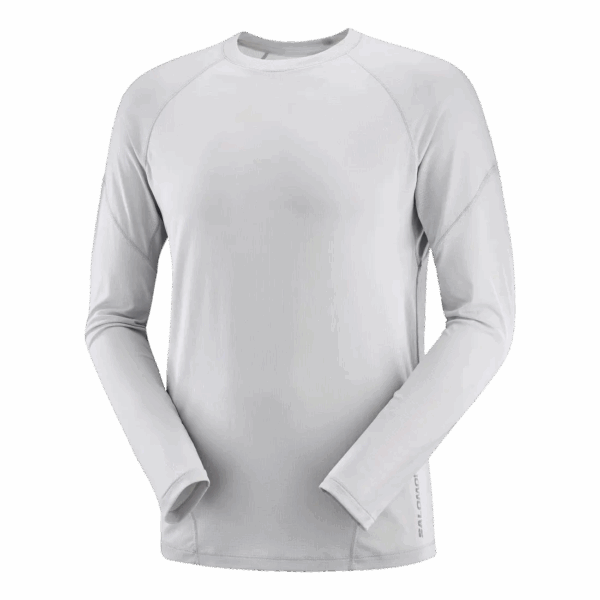SALOMON CROSS RUN LS TEE Herren Grau S