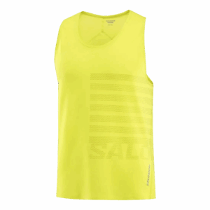SALOMON SENSE AERO SINGLET GFX Herren Gelb M