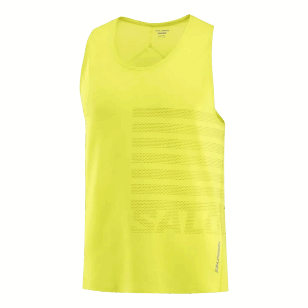 SALOMON SENSE AERO SINGLET GFX Herren Gelb M