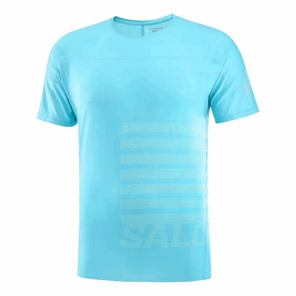 SALOMON AERO GFX TEE Herren Blau XL