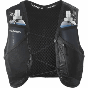 SALOMON ACTIVE SKIN 4 SET LAUFWESTE Unisex BLACK / METAL 06M