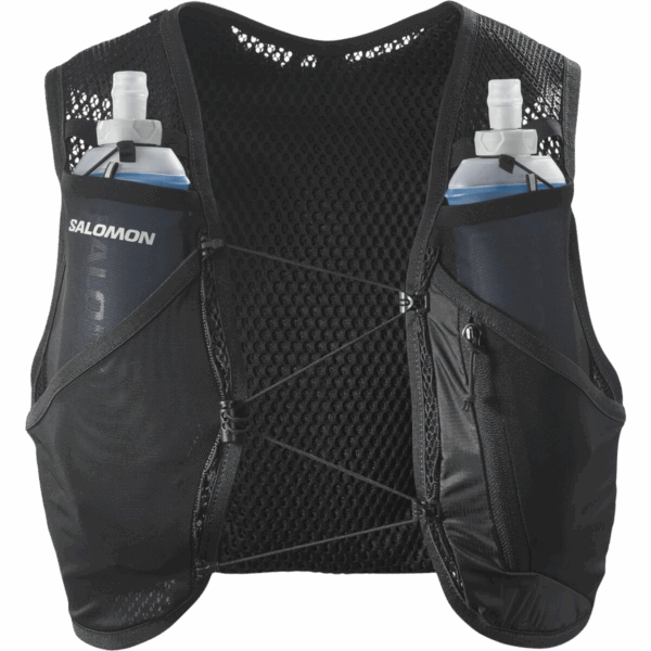 SALOMON ACTIVE SKIN 4 SET LAUFWESTE Unisex BLACK / METAL 06M