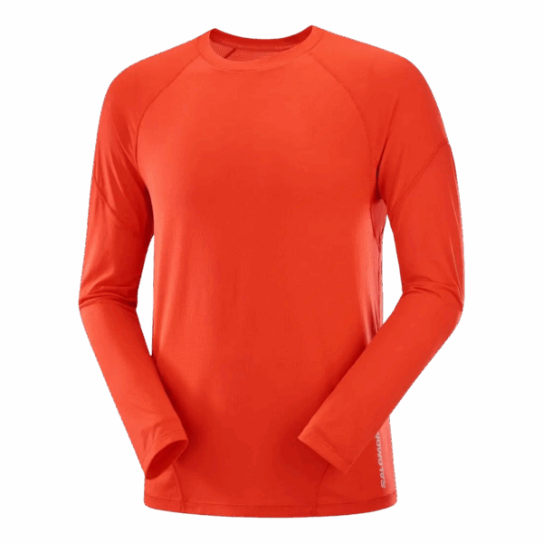 SALOMON CROSS RUN LS TEE Herren Rot S