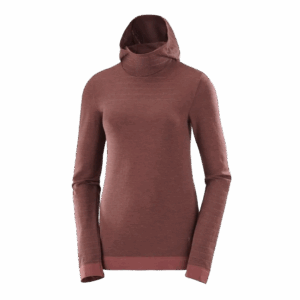 SALOMON OUTSPEED WOOL HOODIE Damen Braun XS