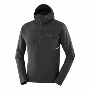 SALOMON SENSE AERO HYBRID HALF ZIP HOODIE Herren Deep Black M