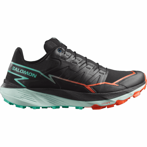 SALOMON THUNDERCROSS Trailschuhe Herren Black / Cherry Tomato / Electric Green 43 1/3