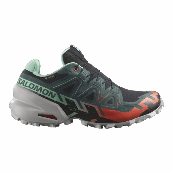 SALOMON SPEEDCROSS 6 GTX Trailschuhe Damen Black/Electric Green/Cher 43 1/3