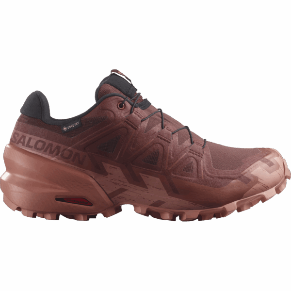 SALOMON SPEEDCROSS 6 GTX Trailschuhe Damen Rum Raisin / Barn Red / Canyon Clay 38 2/3
