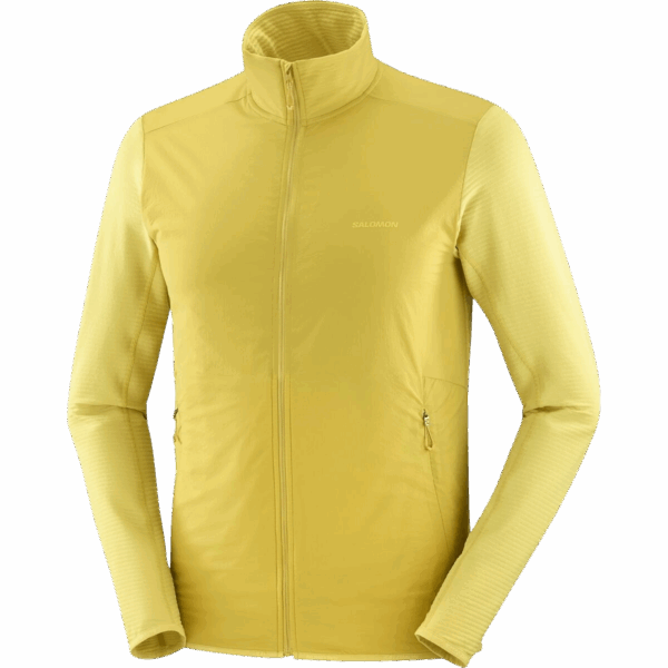SALOMON ESSENTIAL LIGHTWARM HYBRID Midlayer-Jacke M Herren CRESS GREEN XL