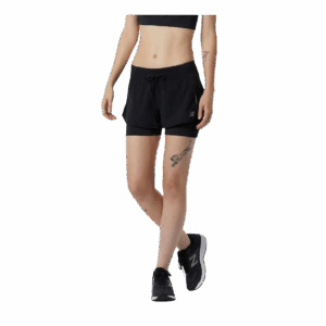 NEW BALANCE IMPACT RUN 2IN1 LAUFHOSE Damen Schwarz M Art.-Nr. WS21270-BK