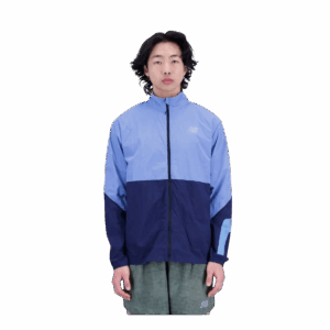 NEW BALANCE GRAPHIC IMPACT RUN PACKABLE JACKET Herren Blau S